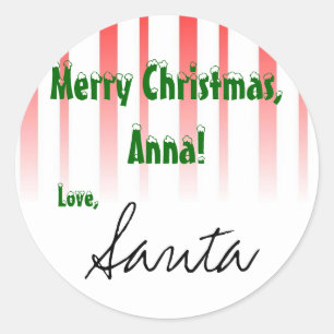 Personalízalo! De la etiqueta de regalo de "Santa"