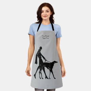Personalízalo Delantal de aseo Lady y Borzoi
