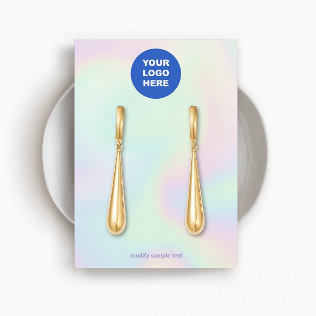 Personalizar Añadir logotipo Holográfico Resumen d (Subido por el creador)