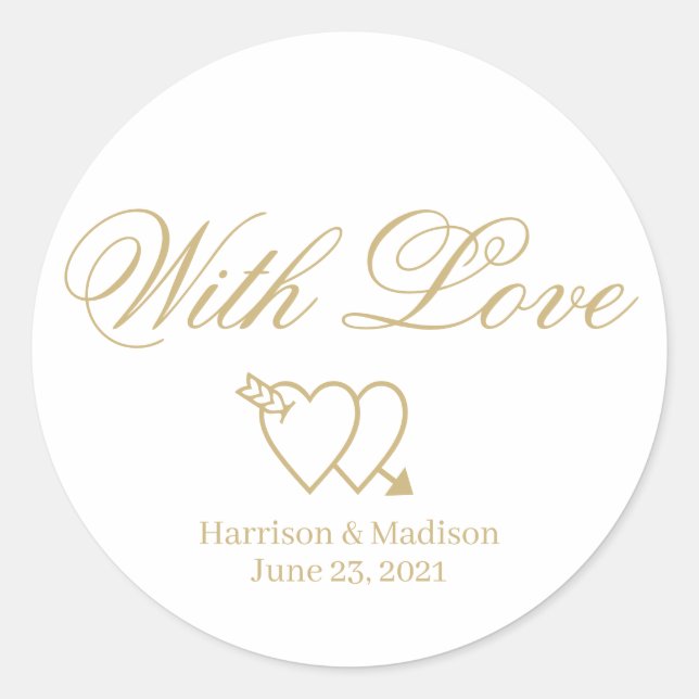 personalizar Boda de texto regalo pegatinas de eti (Anverso)
