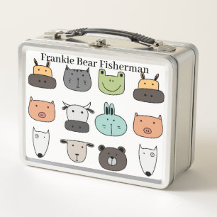 Personalizar caja de almuerzo - Caras de animales
