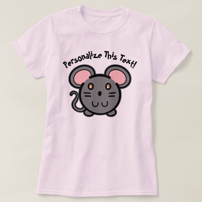 PERSONALIZAR Camiseta De Gray Mousie (Diseño del anverso)