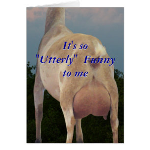 Personalizar chistoso de la tarjeta de la cabra de