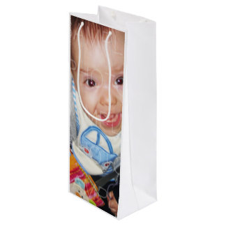 Personalizar con tus fotos Bolsa de regalo de vino