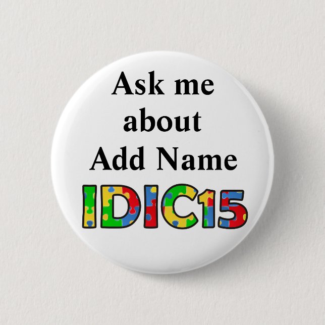 PERSONALIZAR de botón Preguntarme IDIC15 (Anverso)