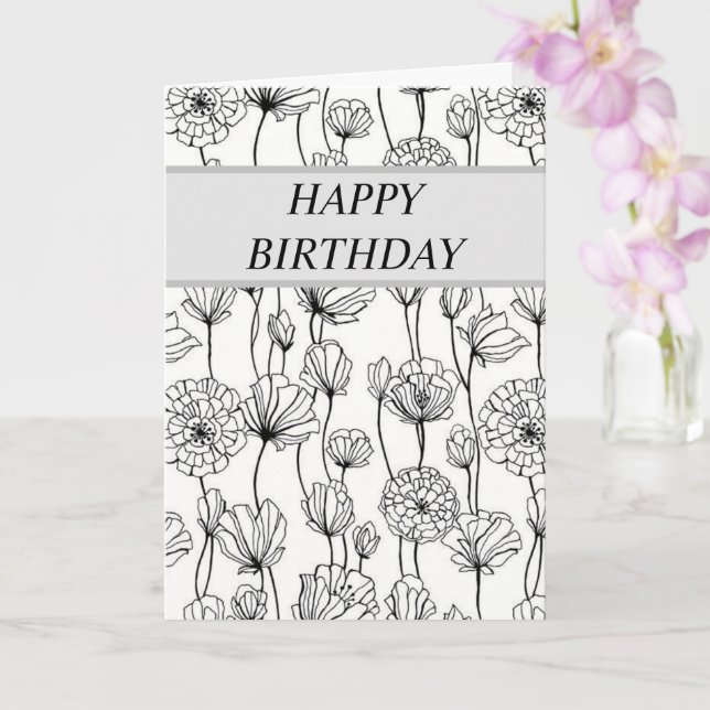 Personalizar de esta tarjeta de cumpleaños feliz - (Orquídea)