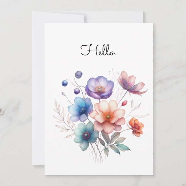 Personalizar de Ilustracion Floral Bouquet Waterco (Anverso)