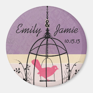 Personalizar de imanes del Boda de jaulas de pájar