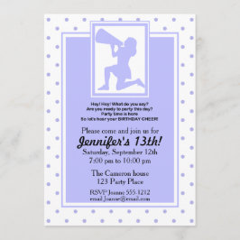 Personalizar de invitación a cumpleaños morado
