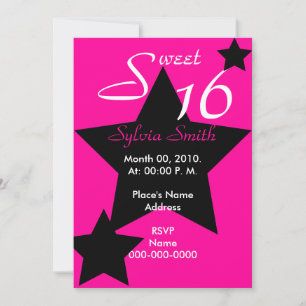 Personalizar de invitación de Hollywood Super Star