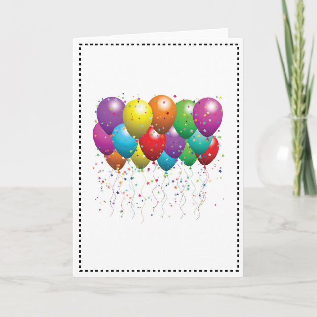 Personalizar DE LA TARJETA DE CUMPLEAÑOS DE BALLOO (Anverso)