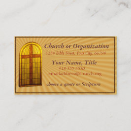 Personalizar de la tarjeta de visita de la iglesia