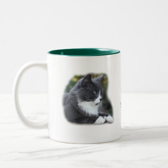 Personalizar de la taza del gato de los calcetines (Izquierda)