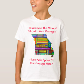 Personalizar de Missouri esta camisa colorida de