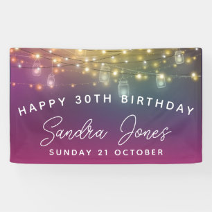 Personalizar de pancartas de cumpleaños, cumpleaño