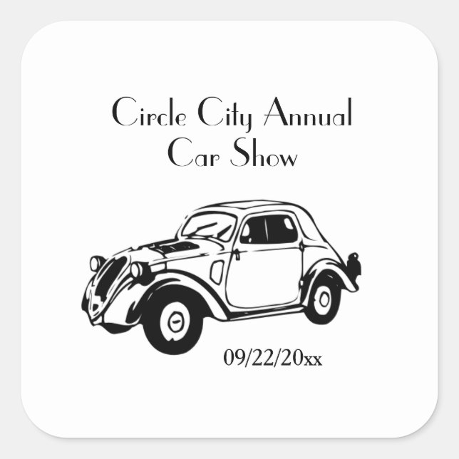 Personalizar de Pegatinas de coches clásicos (Anverso)