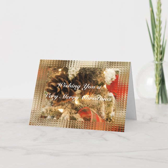 Personalizar de Pinecones- del navidad según lo (Anverso)