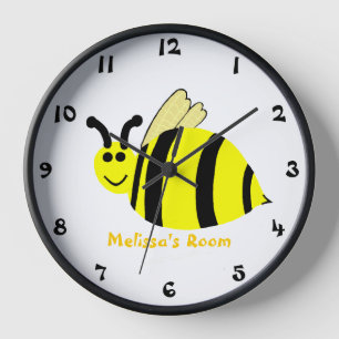 Personalizar de reloj de pared numerada de abejas