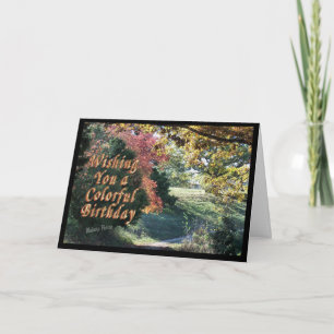 Personalizar de tarjetas Bday colorido