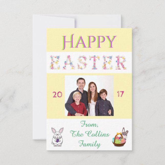 Personalizar de tarjetas de fotos de la familia Ha (Anverso)