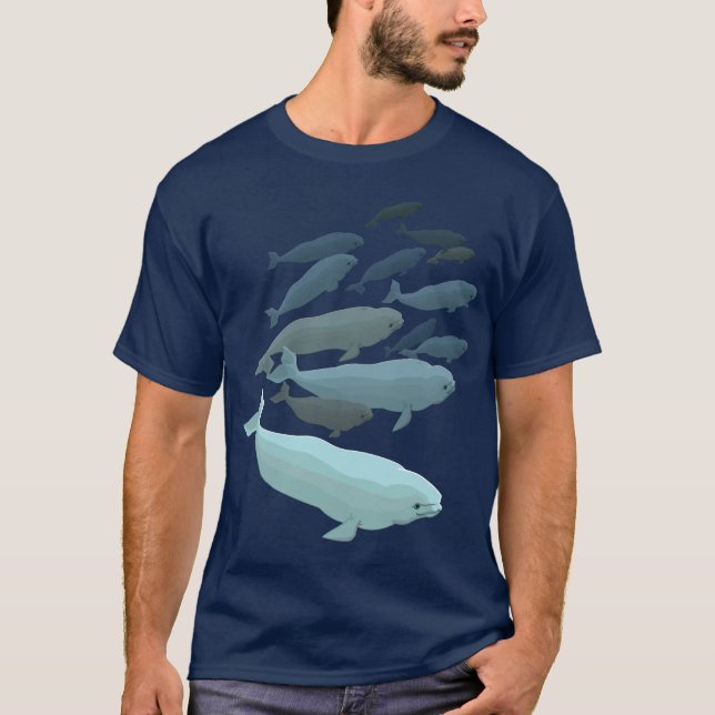 Personalizar del camisetas del arte de la ballena (Anverso)