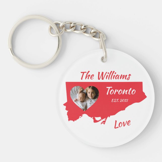 Personalizar del llavero de la familia de Toronto (Frente)