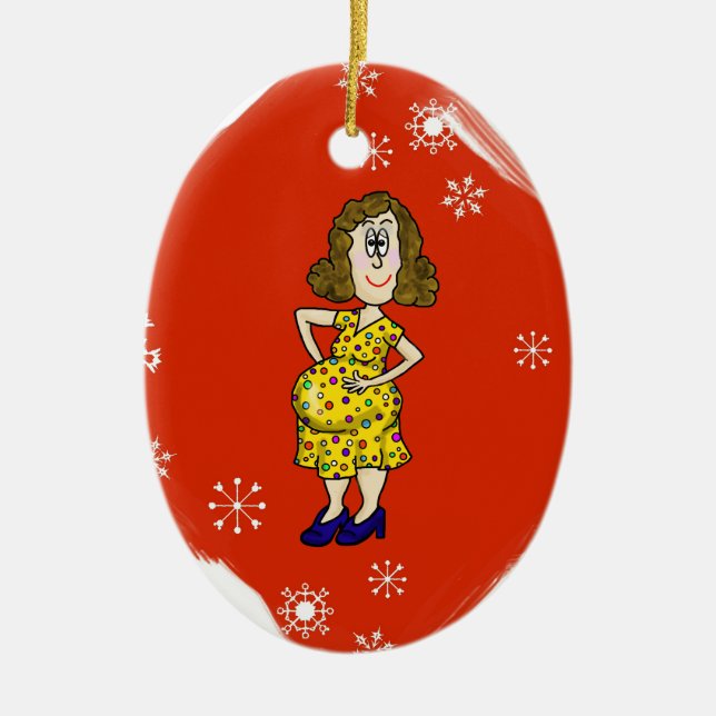 ¡Personalizar del ornamento del navidad de la (Frente)