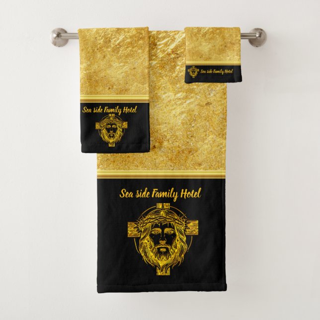 Personalizar el diseño de oro de Jesús para la com (In situ)