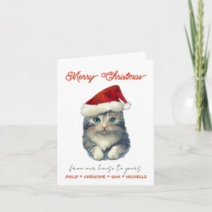 Personalizar el gato de Santa Cute