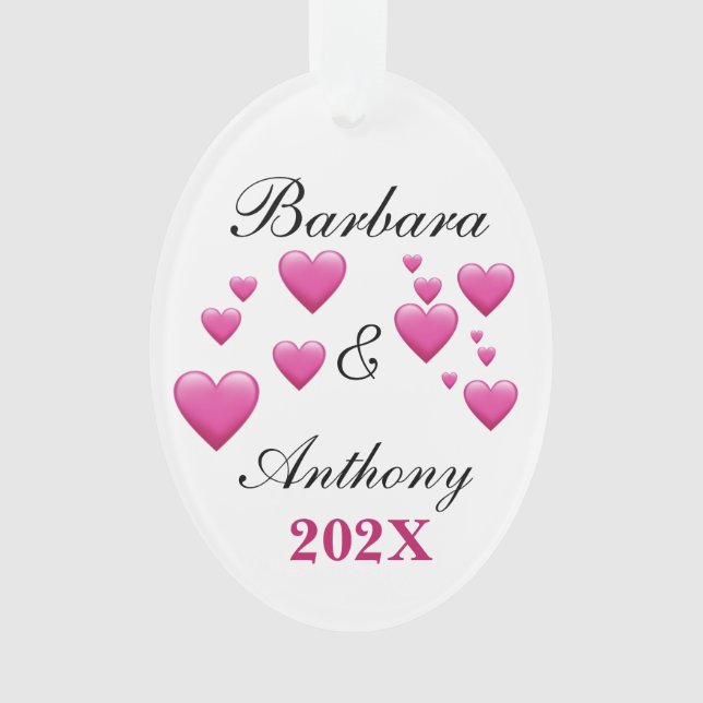 Personalizar el ornamento acrílico de vacaciones (Anverso)