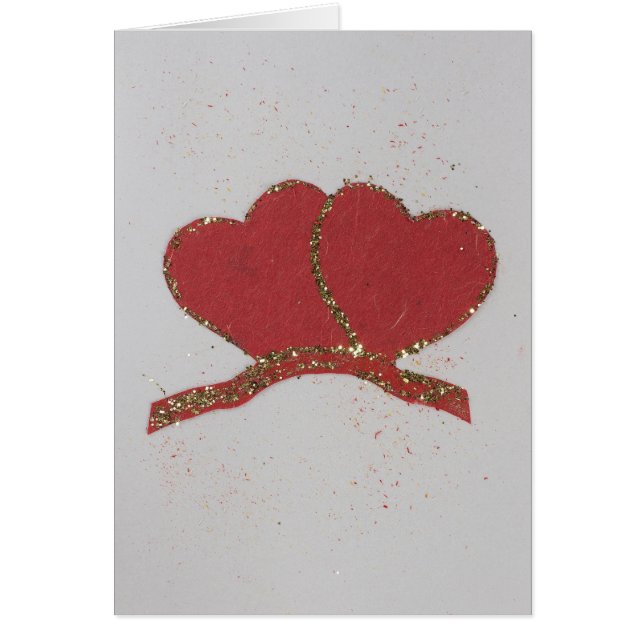 Personalizar el oro del corazón rojo destello de S (Frente)