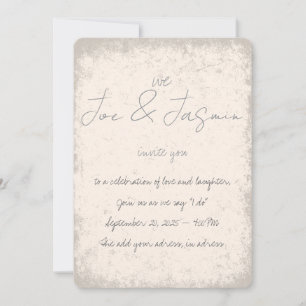 Personalizar en una invitación de boda de filtro v