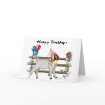 Personalizar ESTA Tarjeta De Cumpleaños De Cabra C