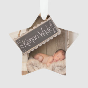 Personalizar este adorno navideño con forma de est