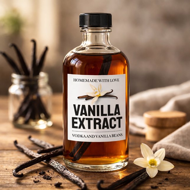 Personalizar etiqueta de extracto de vainilla VE10 (Custom Vanilla Extract Label)