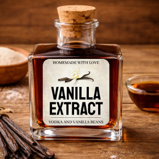 Personalizar etiqueta de extracto de vainilla VE10