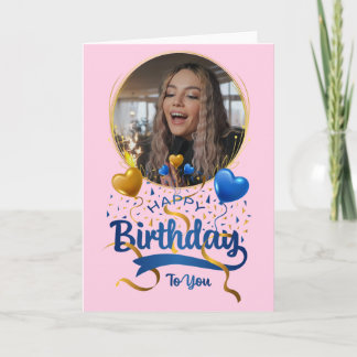 Personalizar Feliz cumpleaños a tu tarjeta plegada