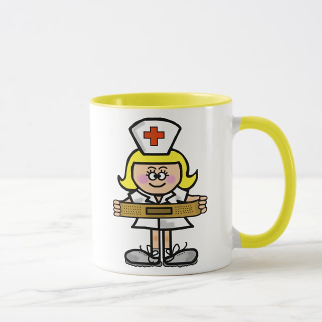 ¡Personalizar femenino rubio de la taza de la (Derecha)