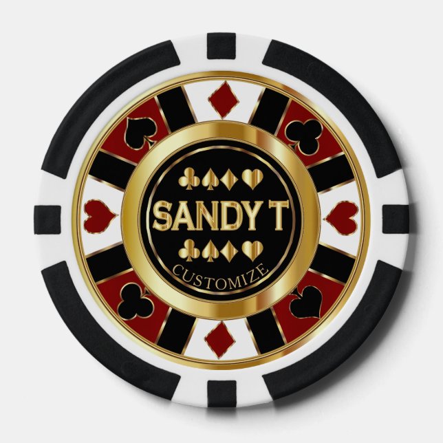 Personalizar Ficha de Póquer de Casino Las Vegas - (Anverso)
