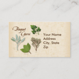 Personalizar Herb Bouquet - Tarjeta de visita