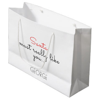 Personalizar la bolsa de regalo de los Navidades c