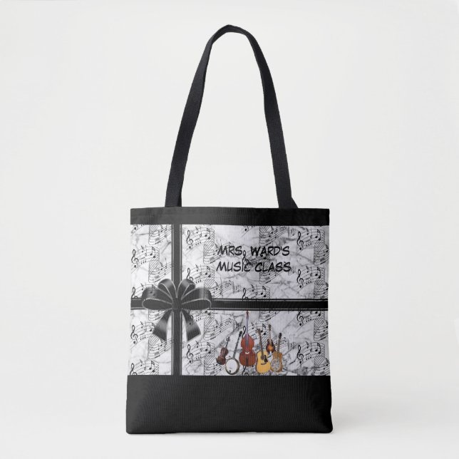 PERSONALIZAR LA BOLSA DE TOTE DE MÚSICA (Anverso)