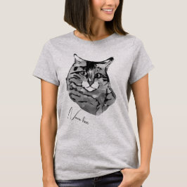 Personalizar la camiseta de arte de gato