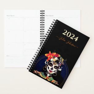 Personalizar LA CATRINA SUGAR SKULL 2024 Agenda de