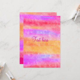 Personalizar la invitación a acuarela multicolor