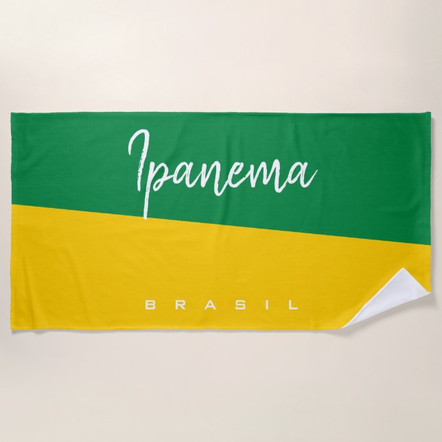 Personalizar la toalla de playa Brasil/Brasil (Anverso)