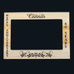 Personalizar marco de madera falsa<br><div class="desc">Marco de imagen magnético listo para su personalización. Este diseño funciona bien para un aniversario, boda, graduación, cumpleaños, etc... simplemente cambiando el texto usando nuestro área de herramientas de edición. El imán de baloncesto que puedes personalizar o dejar tal como está. Un gran regalo para añadir a tu taquilla escolar,...</div>