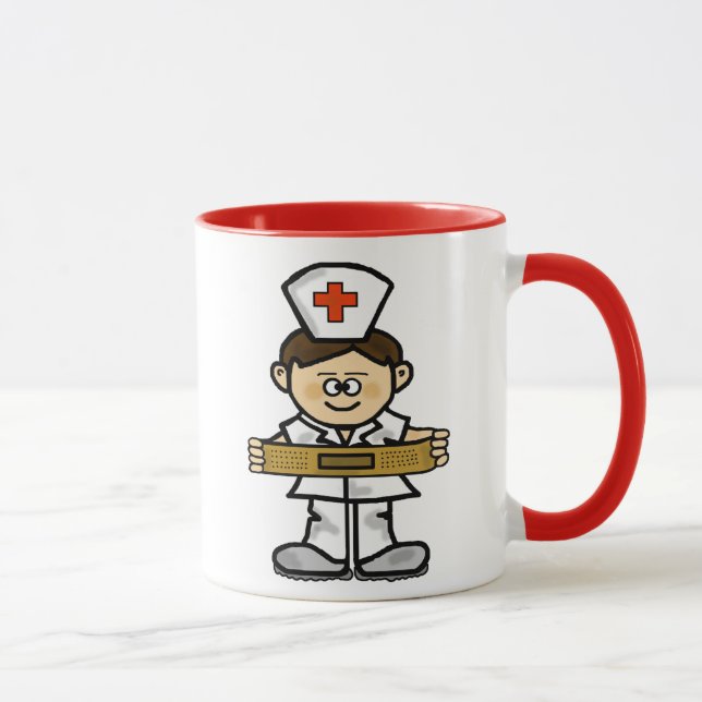 ¡Personalizar masculino de la taza de la enfermera (Derecha)