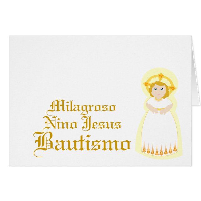 Personalizar milagroso de "Bautismo" - (Anverso (Horizontal))