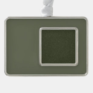 Personalizar Moss Purpurina verde con un adorno en